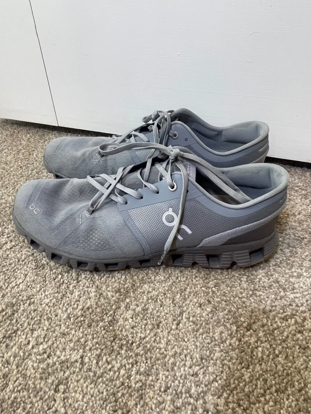 On Running Men's Cloud X3 Sneakers Mist/Rock, Gray, Size 12